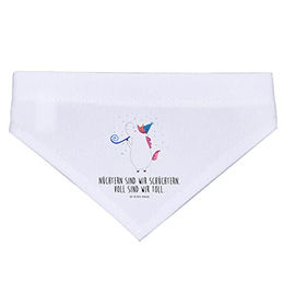 Produktbild von Mr. & Mrs. Panda Hunde Halstuch Einhorn Design Weiß Polyester Größe S
