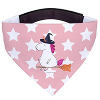Produktbild von Mr. & Mrs. Panda Hunde Halstuch Einhorn Hexe Rosa Rot Polyester Größe M