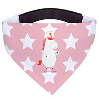 Produktbild von Mr. & Mrs. Panda Hunde Halstuch Einhorn Krankenschwester Bandana aus Polyester in Rosa und Rot Größe L