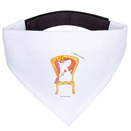 Mr. & Mrs. Panda Hunde Halstuch Einhorn Prinzessin Weiß Polyester Größe S – Bild 1 von 2