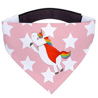 Produktbild von Mr. & Mrs. Panda Hunde Halstuch Einhorn Rosa Rot aus Polyester Größe L
