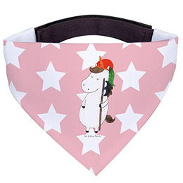 Mr. & Mrs. Panda Hunde Halstuch Einhorn Rosa Rot Polyester – Bild 1 von 4