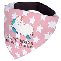 Produktbild von Mr. & Mrs. Panda Hunde Halstuch Einhorn Schnuller Stoff Rosa Rot