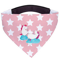 Produktbild von Mr. & Mrs. Panda Hunde Halstuch Einhorn Sekt Rosa Kunstfaser Größe S
