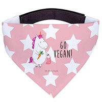 Produktbild von Mr. & Mrs. Panda Hunde Halstuch Einhorn Vegan Rosa Rot Polyester Größe L