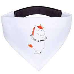 Mr. & Mrs. Panda Hunde Halstuch Einhorn Weiß Polyester – Bild 1 von 6