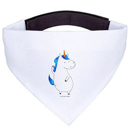 Mr. & Mrs. Panda Hunde Halstuch Einhorn Weiß Polyester Größe S – Bild 1 von 2
