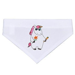 Mr. & Mrs. Panda Hunde Halstuch Einhorn Woodstock Weiß aus Polyester – Bild 1 von 3