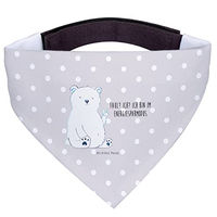 Produktbild von Mr. & Mrs. Panda Hunde Halstuch Eisbär Faul Grau Größe S