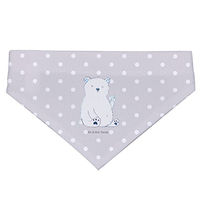 Produktbild von Mr. & Mrs. Panda Hunde Halstuch Eisbär Faul Grau Größe S