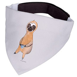 Mr. & Mrs. Panda Hunde Halstuch Faultier Kaffee Grau Weiß – Bild 1 von 3