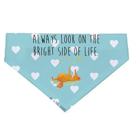 Mr. & Mrs. Panda Hunde-Halstuch Fuchs Sterne in Türkis und Blau aus Polyester Größe M – Bild 1 von 3