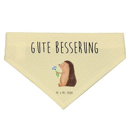 Mr. & Mrs. Panda Hunde Halstuch Igel Blumen aus Polyester Größe L – Bild 1 von 2