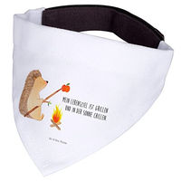 Produktbild von Mr. & Mrs. Panda Hunde Halstuch Igel Grillen aus Polyester Weiß Größe S