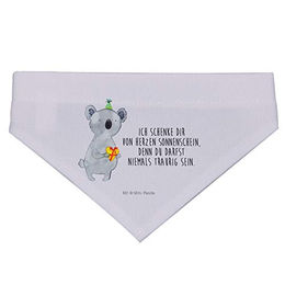 Mr. & Mrs. Panda Hunde Halstuch Koala Bandana aus Polyester Grau Weiß Größe M – Bild 1 von 2