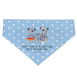 Produktbild von Mr. & Mrs. Panda Hunde Halstuch Koala Familie Blau aus Polyester Größe M