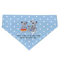 Produktbild von Mr. & Mrs. Panda Hunde Halstuch Koala Familie Blau aus Polyester Größe M