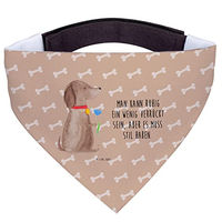Produktbild von Mr. & Mrs. Panda Hunde-Halstuch mit Blumenmuster aus Polyester in Braun und Beige Größe M