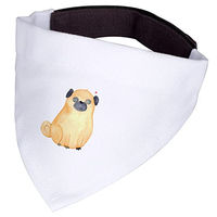 Produktbild von Mr. & Mrs. Panda Hunde Halstuch Mops Weiß Größe S