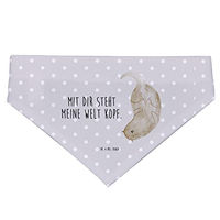 Produktbild von Mr. & Mrs. Panda Hunde-Halstuch Otter Kopfüber aus Polyester in Grau und Blau Größe M