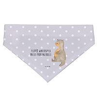 Produktbild von Mr. & Mrs. Panda Hunde Halstuch Otter Motiv Grau Stoff Größe S
