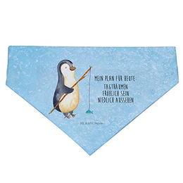 Mr. & Mrs. Panda Hunde Halstuch Pinguin Angler Blau aus Polyester Größe L – Bild 1 von 4