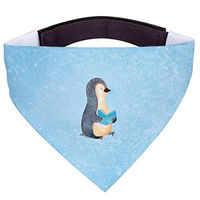 Produktbild von Mr. & Mrs. Panda Hunde Halstuch Pinguin Buch Blau Größe S