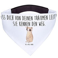 Produktbild von Mr. & Mrs. Panda Hunde Halstuch Plumplori Glücklich Weiß Polyester Größe L