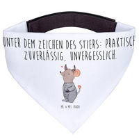 Produktbild von Mr. & Mrs. Panda Hunde Halstuch Stier Astrologie Weiß Polyester Größe L