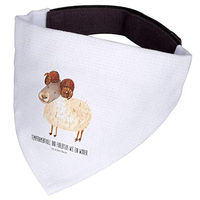 Produktbild von Mr. & Mrs. Panda Hunde Halstuch Widder Bandana Weiß Größe S