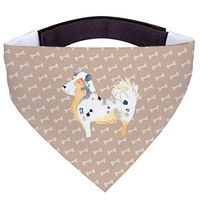 Produktbild von Mr. & Mrs. Panda Hundebandana Australien Shepherd Dreieckstuch aus Polyester in Braun und Beige Größe L