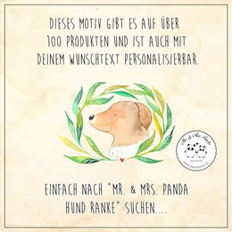 Mr. & Mrs. Panda Hundebandana Blumen Braun aus Polyester Größe M – Bild 1 von 2