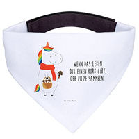 Produktbild von Mr. & Mrs. Panda Hundebandana Einhorn Pilz Weiß aus Polyester Größe L