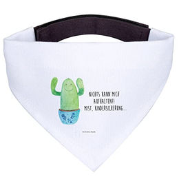 Mr. & Mrs. Panda Hundebandana Halstuch Kaktus Happy Weiß Größe S – Bild 1 von 5