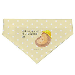 Mr. & Mrs. Panda Hundebandana Igel Beten Gelb Größe S aus Polyester – Bild 1 von 3