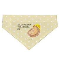Produktbild von Mr. & Mrs. Panda Hundebandana Igel Beten Gelb Größe S aus Polyester