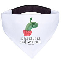 Produktbild von Mr. & Mrs. Panda Hundebandana Kaktus Mama Halstuch für Hunde aus Polyester Weiß Größe L