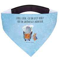 Produktbild von Mr. & Mrs. Panda Hundebandana Pinguin & Maus Wanderer Blau aus Polyester Größe L
