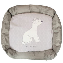 Mr. & Mrs. Panda Hundebett Bedlington Terrier Grau Größe L aus Polyester – Bild 1 von 6