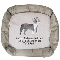 Produktbild von Mr. & Mrs. Panda Hundebett Boston Terrier Lebensretter Grau Polyester Größe L