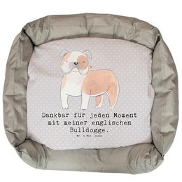 Mr. & Mrs. Panda Hundebett Englische Bulldogge Moment Grau Größe L – Bild 1 von 6