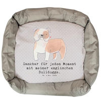 Produktbild von Mr. & Mrs. Panda Hundebett Englische Bulldogge Moment Grau Größe L