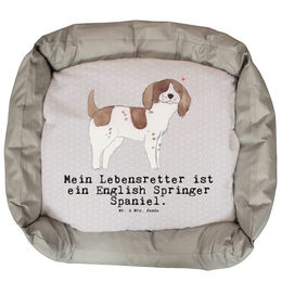 Mr. & Mrs. Panda Hundebett English Springer Spaniel Plüsch Grau Größe L – Bild 1 von 6
