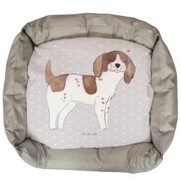 Mr. & Mrs. Panda Hundebett English Springer Spaniel Plüsch Grau Größe L – Bild 1 von 6