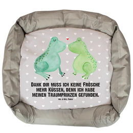 Mr. & Mrs. Panda Hundebett Frosch Liebe Grau Grün Größe L – Bild 1 von 5