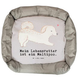 Mr. & Mrs. Panda Hundebett für Welpen und kleine Hunde in Grau Größe L aus Polyester – Bild 1 von 6