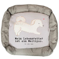 Produktbild von Mr. & Mrs. Panda Hundebett für Welpen und kleine Hunde in Grau Größe L aus Polyester
