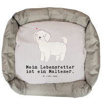 Produktbild von Mr. & Mrs. Panda Hundebett Malteser Lebensretter Grau für Welpen und Hunde aus Polyester