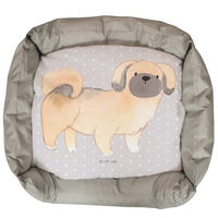 Produktbild von Mr. & Mrs. Panda Hundebett Pekingese Lebensretter für Welpen in Grau und Beige aus Polyester Größe L