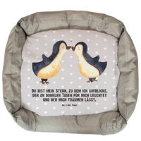 Produktbild von Mr. & Mrs. Panda Hundebett Pinguin Liebe Grau Größe L